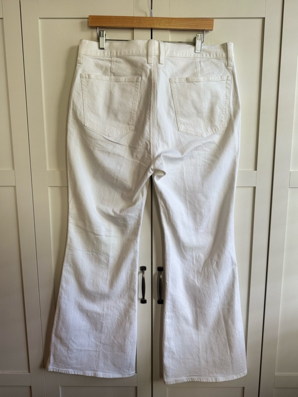 J.Crew New Vintage Flare Jean in White Denim Size 32 - Picture 4 of 5